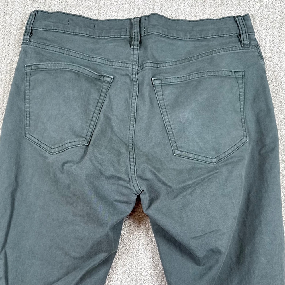 Flint and Tinder Mens 31x32 Green Slim Fit Stretch 5-Pocket Chino Pants - Picture 4 of 10
